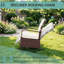 Fauteuil inclinable 33 po x 24,8 po x 37,5 po avec design réglable en multicolore, repose-pieds de patio réglable