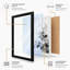 Brushed Bloom Japandi - Framed Print-829783369-829783371