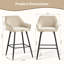 Saarrah 68cm Upholstered Bar Stool with Arm-319829478