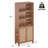 Stylish Rattan Door Bookcase with Ample Storage, Perfect for Versatile and Durable Home Decor.-871041062