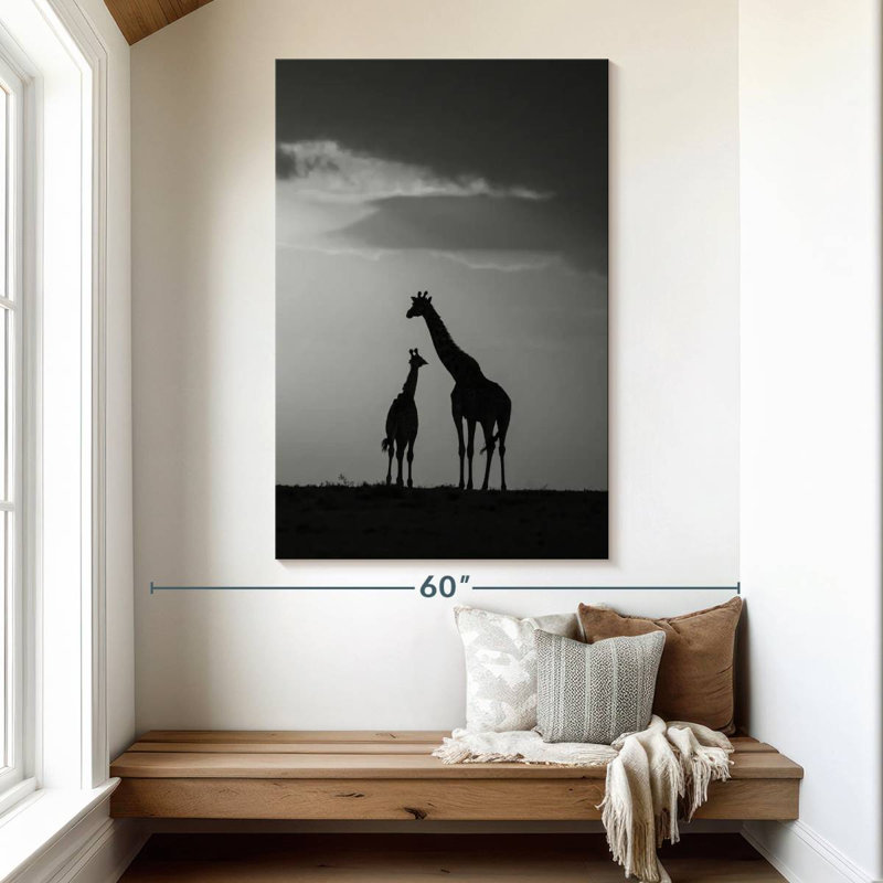 Brampt Giraffe's Affection, 51" H x 34" W