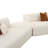 Tov Furniture Fickle Cream Boucle 5-Piece Modular Chaise Sectional