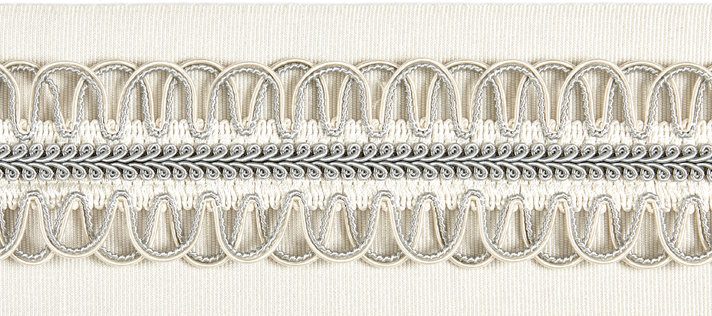 Botanica Colette Braided Tape Fabric, Cloud