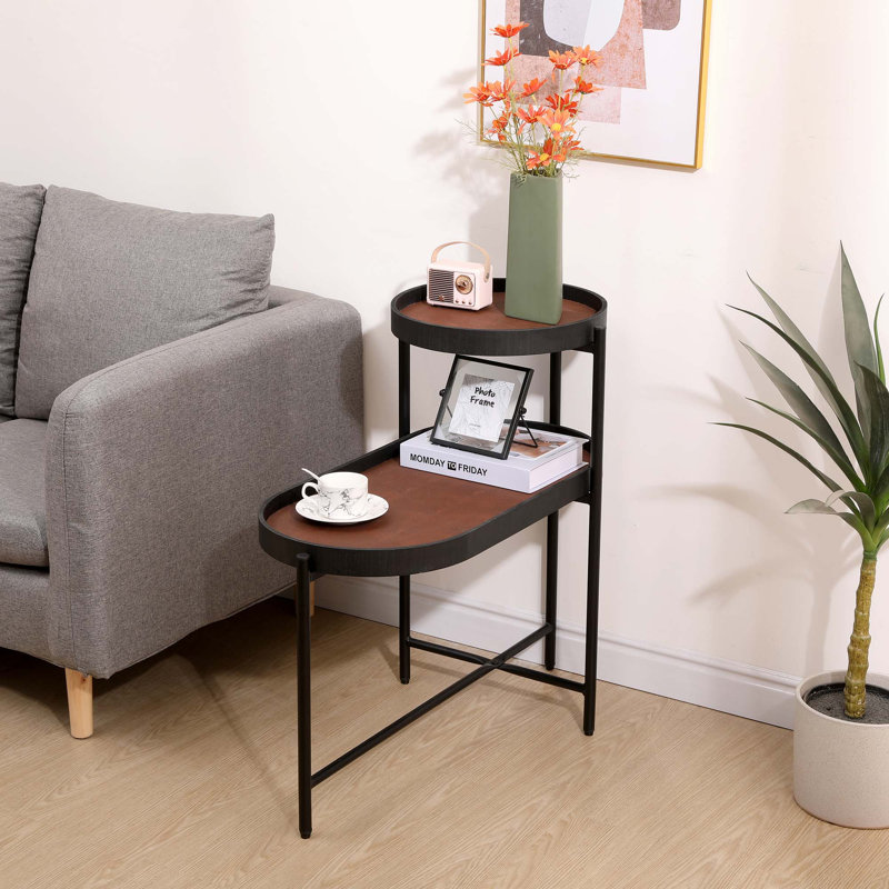 Table de bout Gassan, Brun, H 28,03 po x l 29,15 po x P 15,35 po