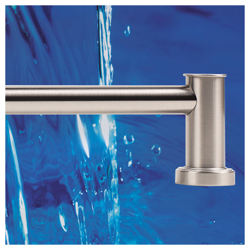 Infinity Wall Mounted Towel Bar, Satin Nickel, 2.75" H x 30" L x 2.75" D