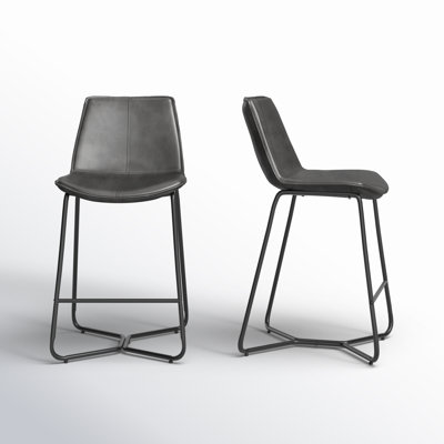 Alivia Upholstered Counter Stool with Metal Frame