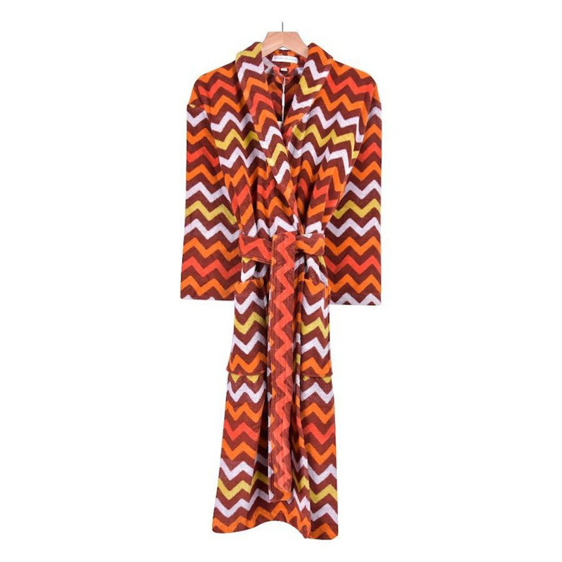 100% Cotton Mid-Calf Bathrobe with Pockets, S
