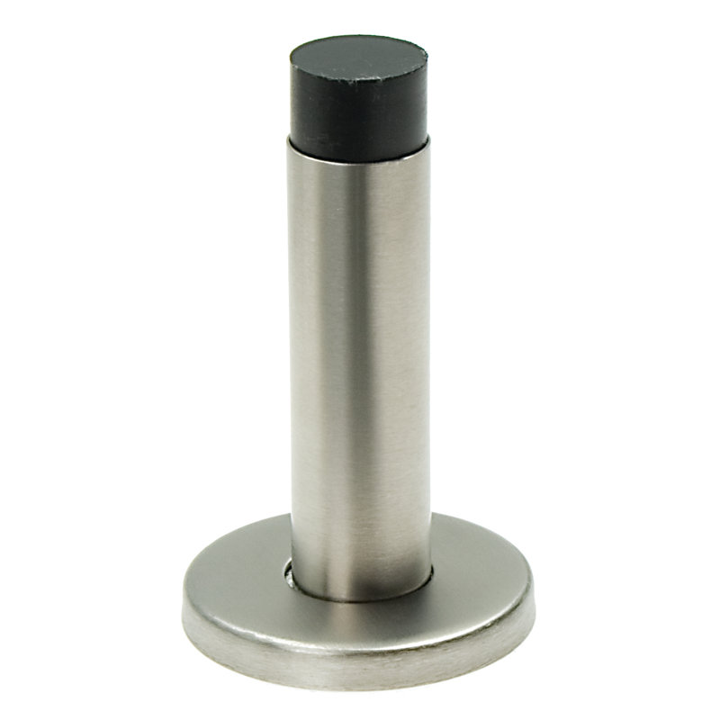 Martindale Stainless Skirting Fixed Door Stop, Satin Chrome