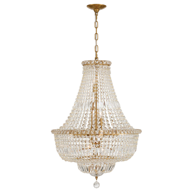 Sansom 22'' Aged Brass Chandelier