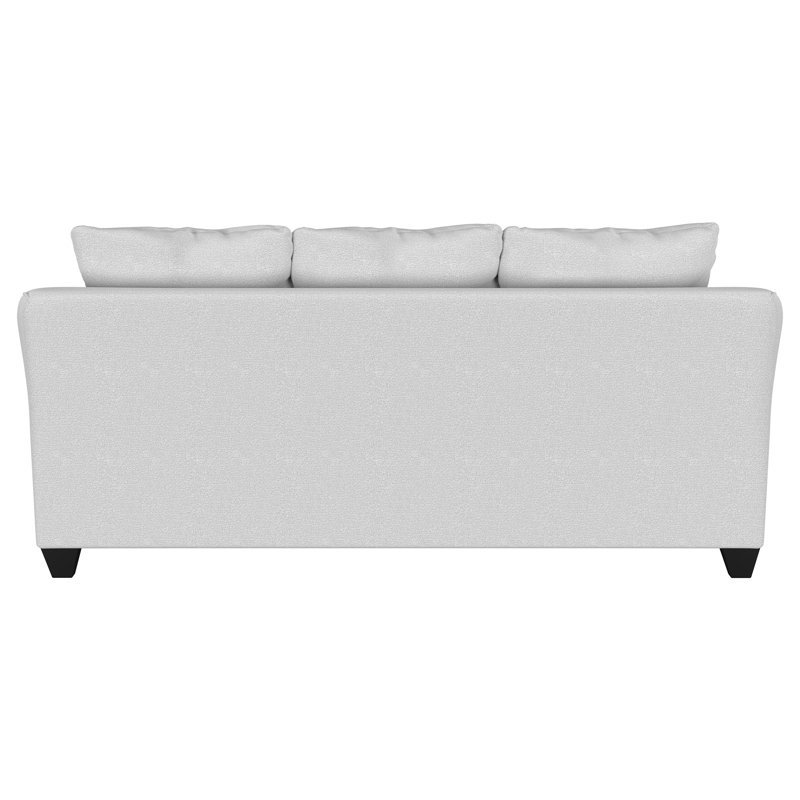Canapé Gottberg, Tissu gris brume, Noir