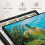 «Turtle In Bonaire Reef», reproduction sur toile-102860395