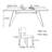 Modern simple rectangular solid wood table set-108967714