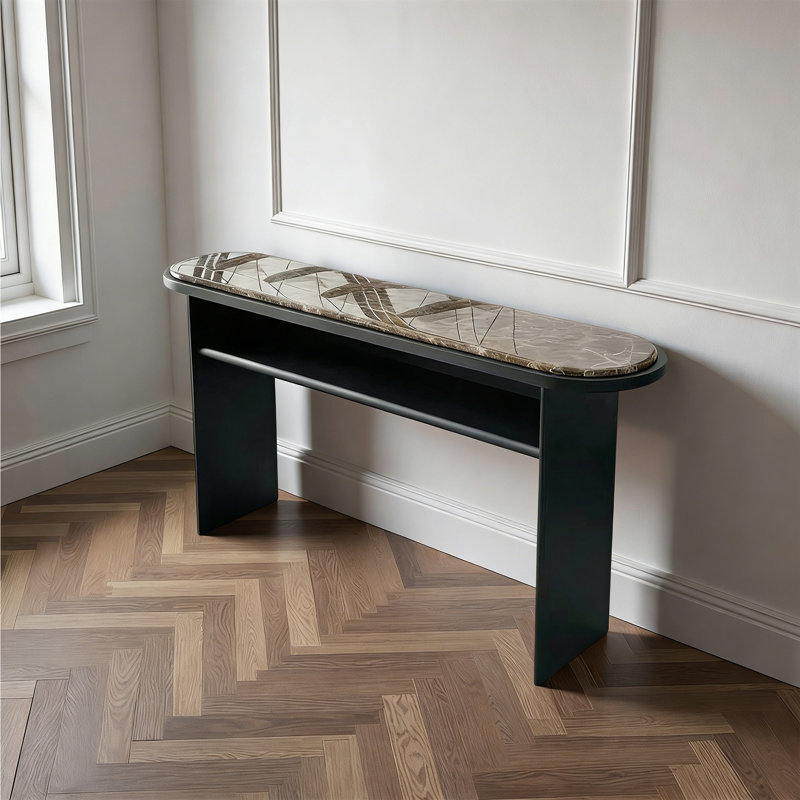 Console ovale moderne Modern, H 31,5 po x l 47,24 po x P 15,75 po