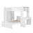 Kids Twin Loft Bed with Drawers-728884237