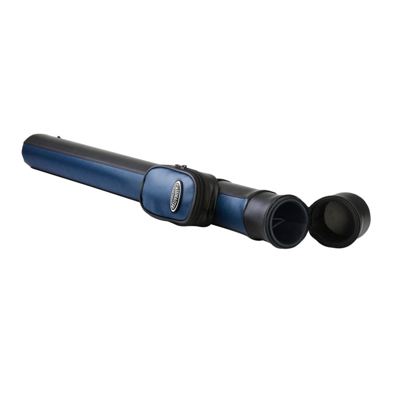 Casemaster Q-Vault Supreme Billiard Cue Case, Black and Navy