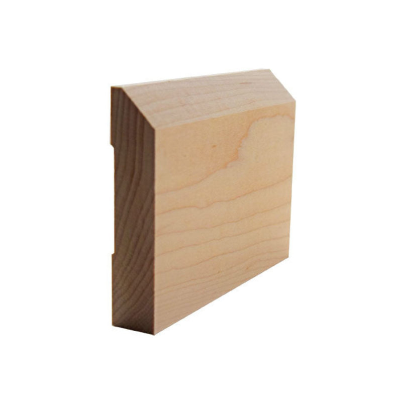 Plinthe EWBB14 à bord biseauté de 3 1/2 po de hauteur x 11/16 po de finition, Érable