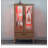 Lighted Curio Cabinet - Elegant Glass Display Cabinet with Adjustable Shelves, 2 Doors, and 1 Drawer - Wine Storage Sideboard with Included Bulb