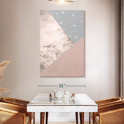 Avery Blush Pink Grey Mountains II