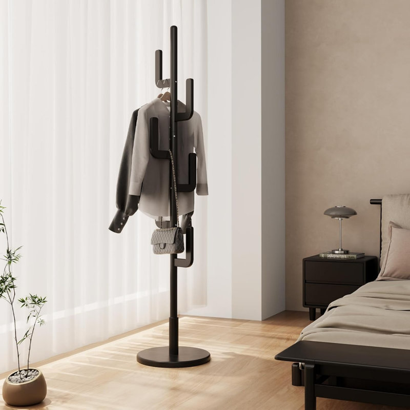 Freestanding Coat Rack, Black