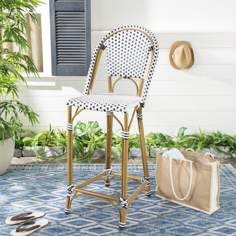 Tabouret de bar 30 po Andaz, Blanc / noir