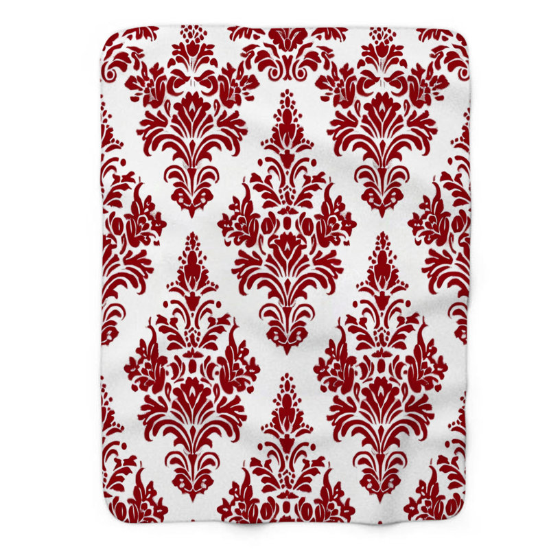 Elegant Motifs - Couverture sherpa de qualité supérieure 1 pièce, Grand lit