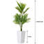 Palmier artificiel avec pot de fleurs blanc, grand palmier Areca pour décoration intérieure et extérieure, maison, bureau, patio
