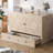 Queen Farmhouse Murphy Bed with Storage & Charging | Space-Saving Cabinet Bed for Guest Room, Apartment & Home Office, Wood-997458260
