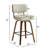 30" Swivel Upholstered Bar Stool with Walnut-Finish Bentwood Frame-1243783468-1243783467