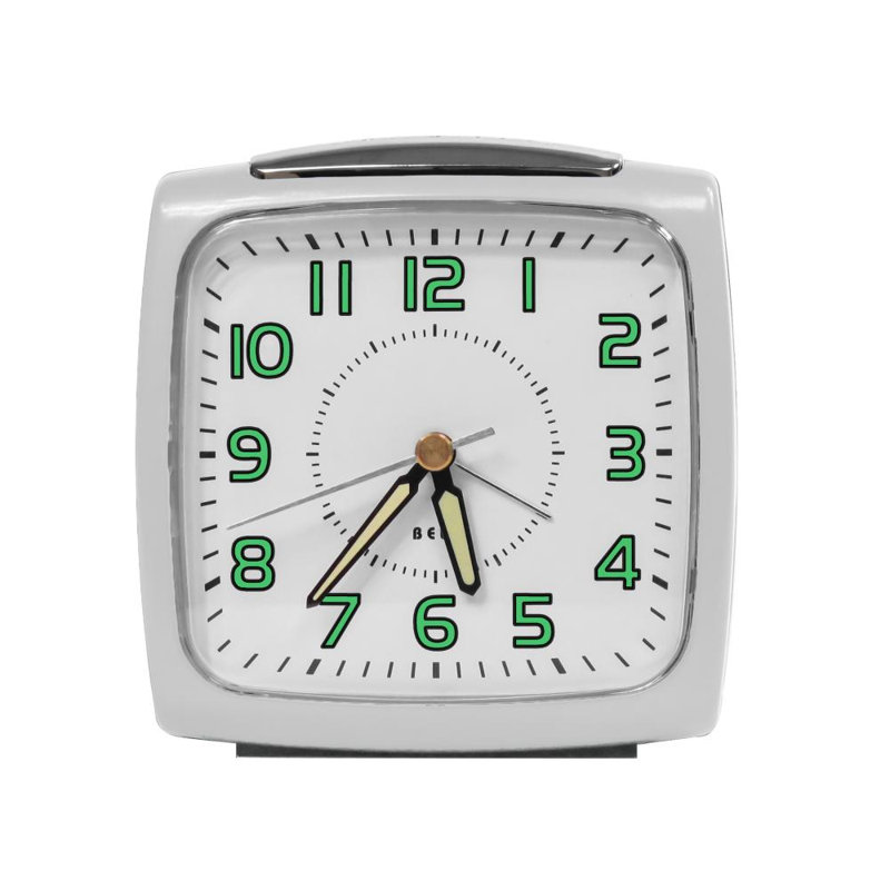 Horloge de table à quartz, Blanc