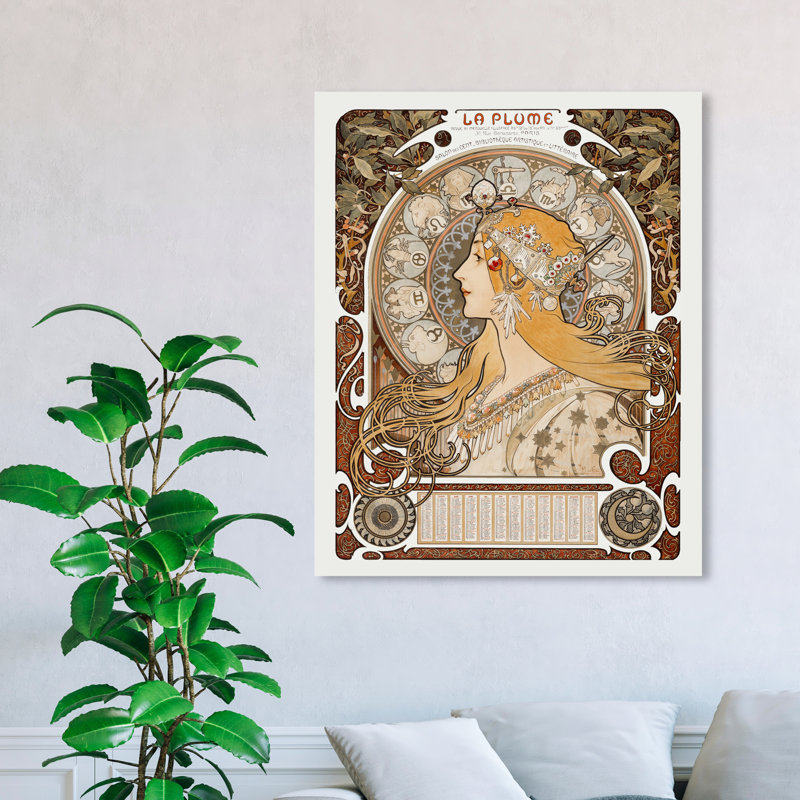 Zodiaque - peinture sur toile, Toile tendue, H 36 po x l 45 po x P 1,5 po