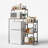 6-Tier Mini Fridge Stand With Storage,Mini Fridge Shelf,Mini Coffee Bar With Mini Fridge Space,Baker Racks,Microwave Stand,Mini Fridge Cabinet With Storage