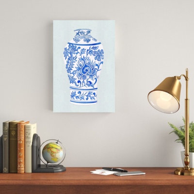 «Qing Vase II» par Melissa Wang - peinture sur toile tendue