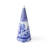 Spode – Blue Italian – Spode Blue Italian Cone Shaped Topiary - 13 Inch - BlueWhite