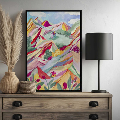 Gouache Rainbow Landscape By Garima Dhawan Art Print