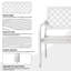 Banc de jardin en acier Roselynne-1986976833