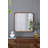 32"x32" Square Mirror with Wood Frame