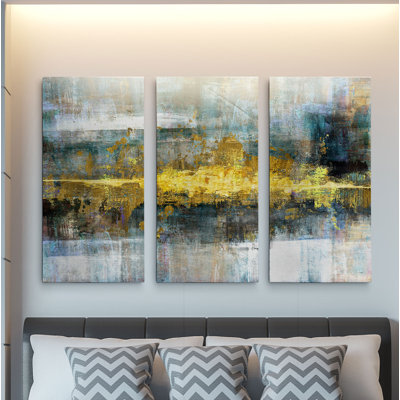 " Frequency " 3 Piece Art Painting