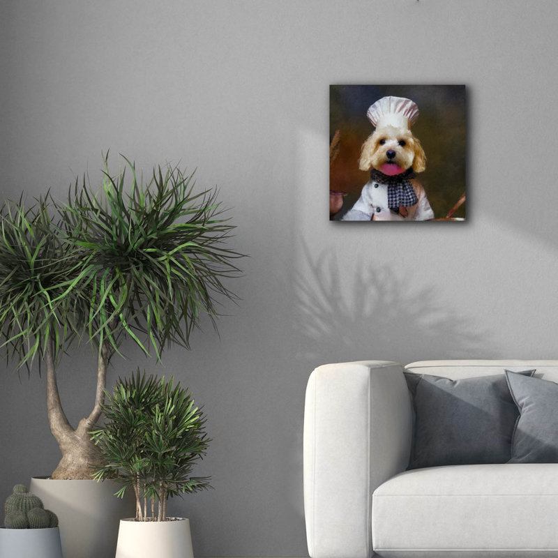 «Chef Bark» par Sean Parnell, art mural sur toile