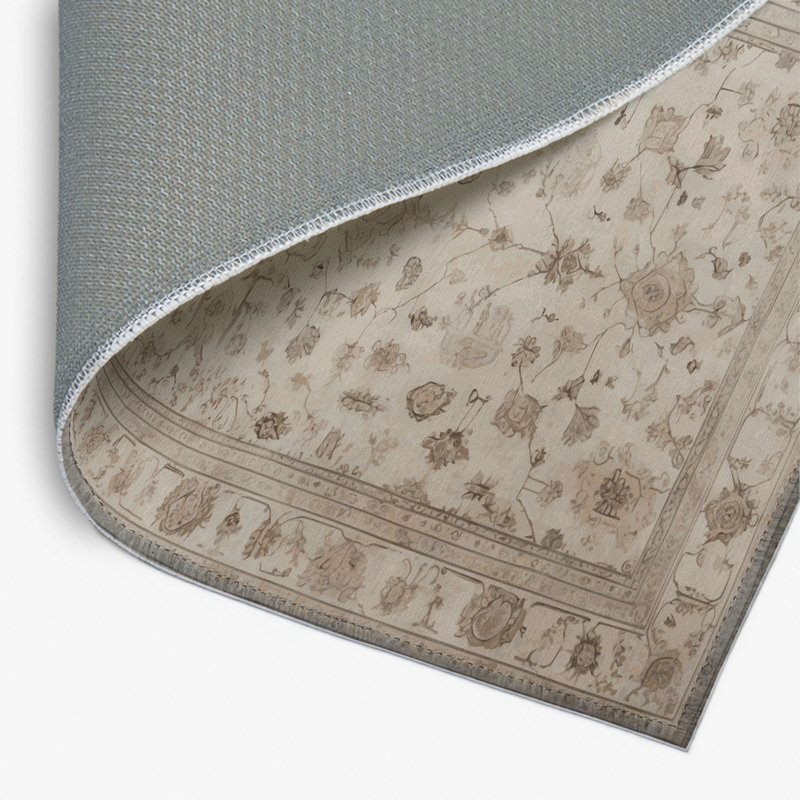 Tapis turc intérieur / extérieur beige, Rectangulaire 2 pi x 3 pi