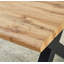 Pine Metal Base Dining Table