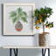 Boho Greenery I - peinture sur toile encadrée-1066596125-1066596124