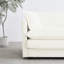 Fauteuil respirant en chenille - Assise simple blanche confortable pour le salon