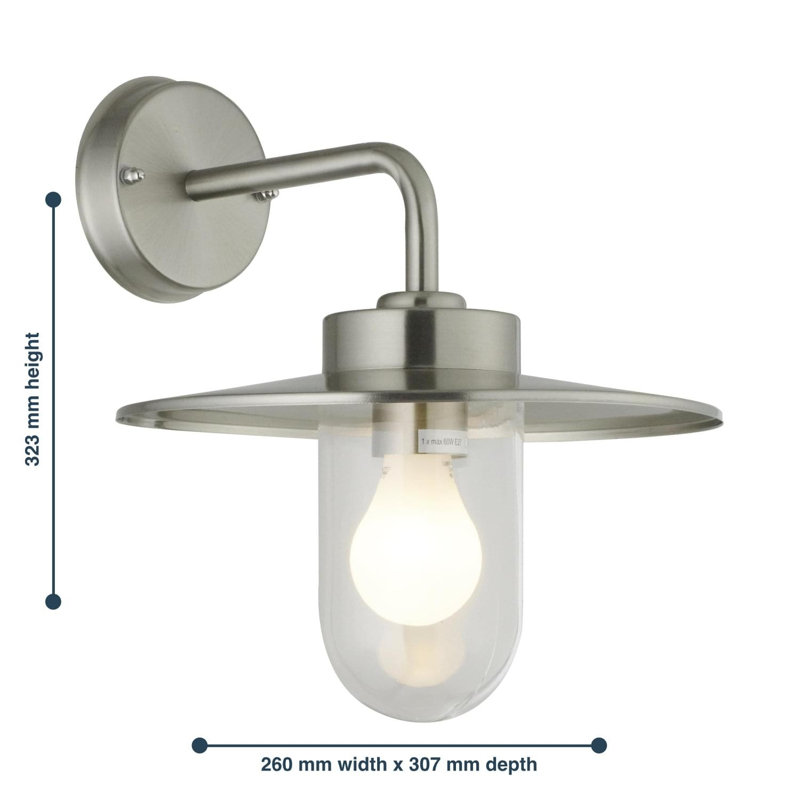 Windermere Stainless Steel Outdoor Barn Light