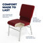 Chaise d'église en tissu 18,5 po Bernardston-22165233-22165236