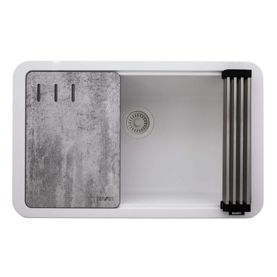 29.5'' L Double Bowl Granite Kitchen Sink