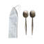 Forged Salad Server Set, Electroplated Finish