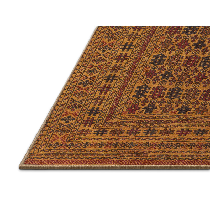 Tapis brun Southwestern, Rectangle 5 pi x 7 pi
