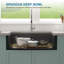 30" L x 19" W Quartz Undermount Workstation Granite Composite Single Bowl Kitchen Sinks Basin-121670838