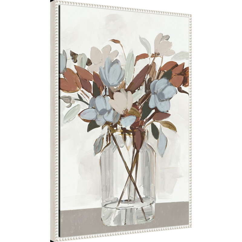 «Warm Florals» par reproduction d'art sur toile encadrée, H 33 po x l 23 po