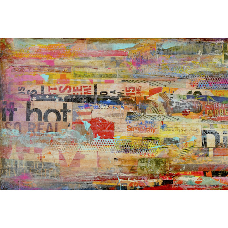 Metro Mix I - Wrapped Canvas Print, 30cm H x 46cm W x 3.8cm D
